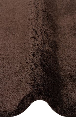 COMFORT 1006 BROWN  Kolay Kullanımlı Hav Toz Vermez Yumuşak Dokulu Modern Pofuduk Shaggy Halı