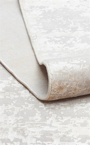 CORDOBA NEW DB 01 BEIGE NW  Parlak Yüksek Alçak Dokulu Modern Makine Halısı