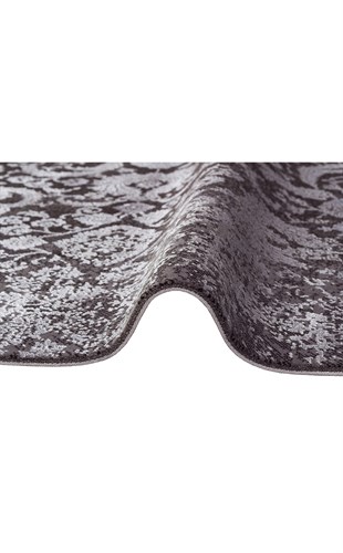 CORDOBA NEW DB 02 ANTRASIT GREY NW  Parlak Yüksek Alçak Dokulu Modern Makine Halısı