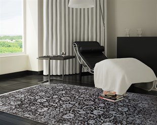 CORDOBA NEW DB 02 ANTRASIT GREY NW  Parlak Yüksek Alçak Dokulu Modern Makine Halısı