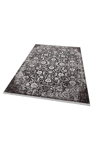 CORDOBA NEW DB 02 ANTRASIT GREY NW  Parlak Yüksek Alçak Dokulu Modern Makine Halısı