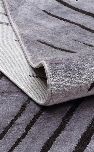 CORDOBA NEW DB 06 ANTRASIT GREY NW  Parlak Yüksek Alçak Dokulu Modern Makine Halısı