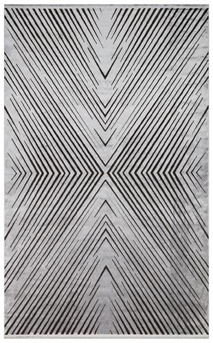 CORDOBA NEW DB 06 ANTRASIT GREY NW  Parlak Yüksek Alçak Dokulu Modern Makine Halısı