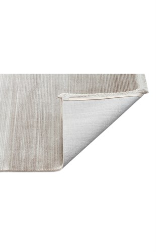 CORDOBA NEW DB PLAIN ECRU NW  Parlak Yüksek Alçak Dokulu Modern Makine Halısı