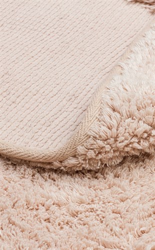 COTTON BOON CBN PLAIN BEIGE Q  Yıkanabilir Kaymaz Tabanlı Naturel Pamuk Bebek Halısı