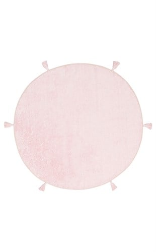 COTTON BOON CBN PLAIN POWDER Q  Yıkanabilir Kaymaz Tabanlı Naturel Pamuk Bebek Halısı