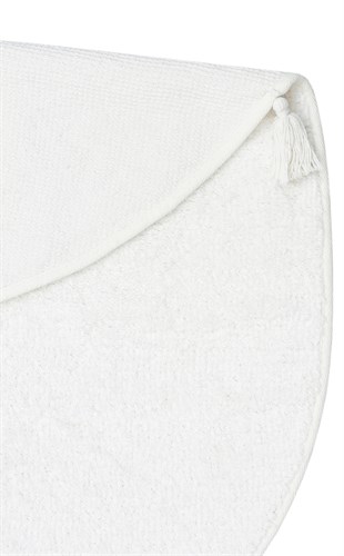 COTTON BOON CBN PLAIN WHITE Q  Yıkanabilir Kaymaz Tabanlı Naturel Pamuk Bebek Halısı