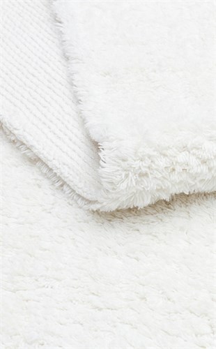 COTTON BOON CBN PLAIN WHITE  Yıkanabilir Kaymaz Tabanlı Naturel Pamuk Bebek Halısı