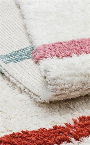 COTTON BOON XW CBN 01 MULTY XW  Yıkanabilir Kaymaz Tabanlı Naturel Pamuk Bebek Halısı