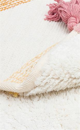 COTTON BOON XW CBN 03 MULTY XW Q  Yıkanabilir Kaymaz Tabanlı Naturel Pamuk Bebek Halısı