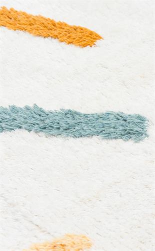 COTTON BOON XW CBN 03 MULTY XW Q  Yıkanabilir Kaymaz Tabanlı Naturel Pamuk Bebek Halısı