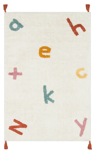 COTTON BOON XW CBN 05 MULTY XW  Yıkanabilir Kaymaz Tabanlı Naturel Pamuk Bebek Halısı