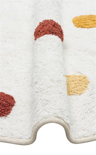 COTTON BOON XW CBN 06 MULTY XW Q  Yıkanabilir Kaymaz Tabanlı Naturel Pamuk Bebek Halısı