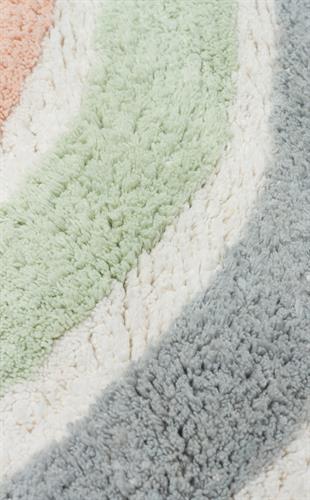 COTTON BOON XXW CBN 07 MULTY XXW Q  Yıkanabilir Kaymaz Tabanlı Naturel Pamuk Bebek Halısı