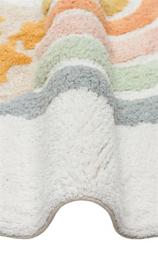 COTTON BOON XXW CBN 07 MULTY XXW Q  Yıkanabilir Kaymaz Tabanlı Naturel Pamuk Bebek Halısı