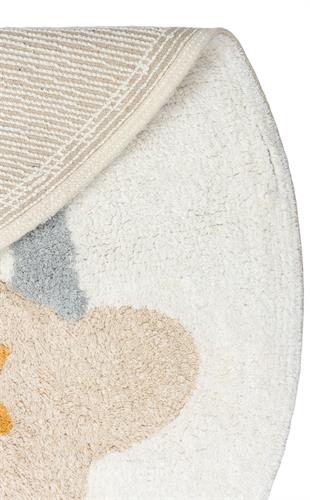 COTTON BOON XXW CBN 07 MULTY XXW Q  Yıkanabilir Kaymaz Tabanlı Naturel Pamuk Bebek Halısı