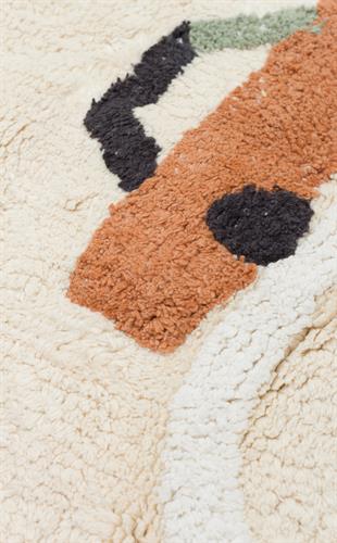 COTTON BOON XXW CBN 09 MULTY XXW  Yıkanabilir Kaymaz Tabanlı Naturel Pamuk Bebek Halısı