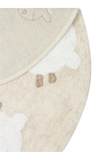 COTTON BOON XXW CBN 11 MULTY XXW Q  Yıkanabilir Kaymaz Tabanlı Naturel Pamuk Bebek Halısı