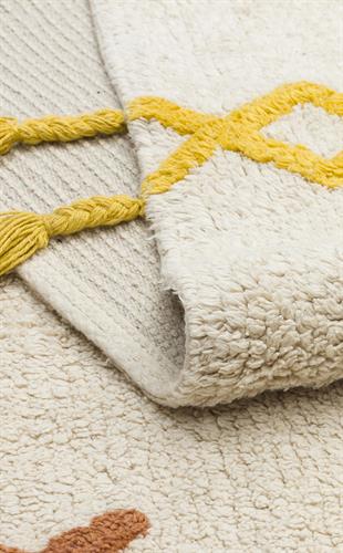 COTTON BOON XXW CBN 12 MULTY XXW  Yıkanabilir Kaymaz Tabanlı Naturel Pamuk Bebek Halısı