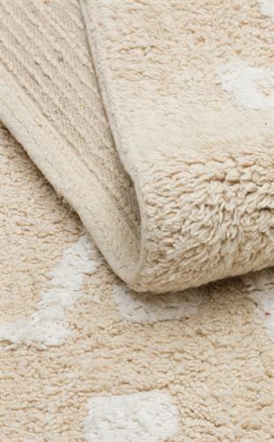 COTTON BOON XXW CBN 16 BEIGE XXW  Yıkanabilir Kaymaz Tabanlı Naturel Pamuk Bebek Halısı