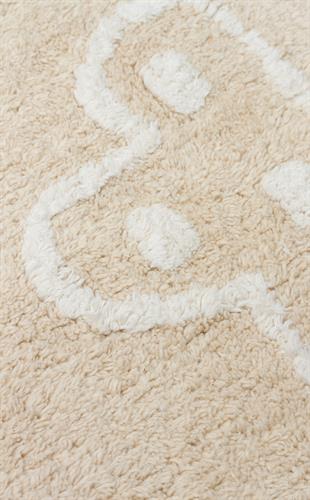 COTTON BOON XXW CBN 16 BEIGE XXW  Yıkanabilir Kaymaz Tabanlı Naturel Pamuk Bebek Halısı