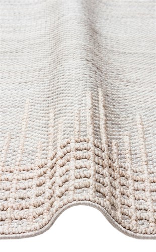 COZY CZY 01 GREY BEIGE  Hav Toz Vermez Modern Örgü Dokuma Makine Halısı