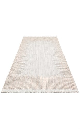 COZY CZY 01 GREY BEIGE  Hav Toz Vermez Modern Örgü Dokuma Makine Halısı