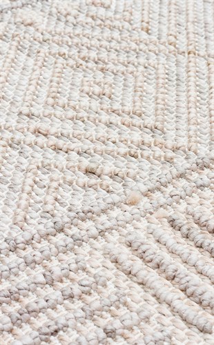 COZY CZY 02 GREY BEIGE  Hav Toz Vermez Modern Örgü Dokuma Makine Halısı