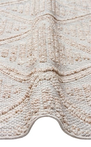 COZY CZY 03 GREY BEIGE  Hav Toz Vermez Modern Örgü Dokuma Makine Halısı