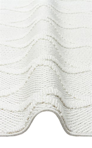 COZY CZY 04 CREAM  Hav Toz Vermez Modern Örgü Dokuma Makine Halısı