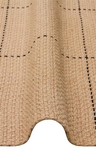 DELHİ DLH 01 BLACK  Jüt ve Pamuk ile Üretilen Çift Taraflı Modern Kilim