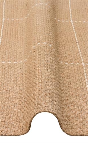 DELHİ DLH 01 WHITE  Jüt ve Pamuk ile Üretilen Çift Taraflı Modern Kilim