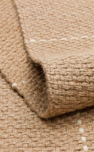 DELHİ DLH 01 WHITE  Jüt ve Pamuk ile Üretilen Çift Taraflı Modern Kilim