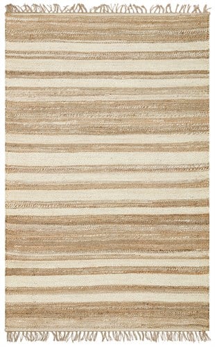 ECHO ECH 11 NATURAL WHITE XW  El Dokuma Naturel Jüt Hasır Halı