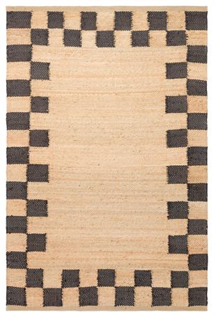 ECHO ECH 13 NATURAL BLACK XW  Jüt ile Üretilen El Dokuma Sisal Kilim