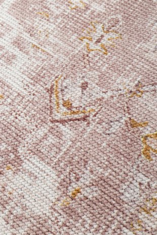 ELISTA VINTAGE ELS 201 CREAM BEIGE  Vintage Tasarımlı Yumuşak Bukle Dokuma Kaymaz Tabanlı Yıkanabilir Modern Halı
