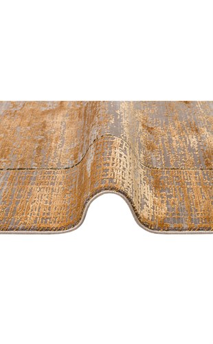 FRESCO DYED FSD 02 ANTIK GOLD  Overdyed Yüksek Alçak Dokulu Özel Işıltılı Yüksek Kaliteli Sık Dokuma Modern Salon Halısı