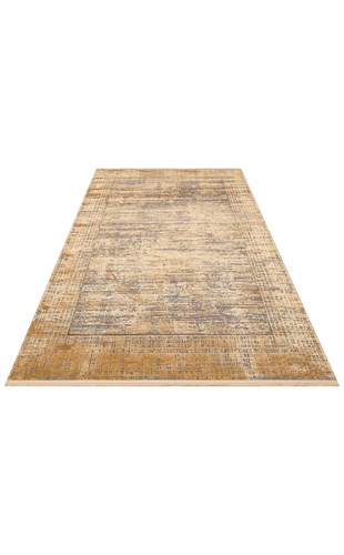 FRESCO DYED FSD 02 ANTIK GOLD  Overdyed Yüksek Alçak Dokulu Özel Işıltılı Yüksek Kaliteli Sık Dokuma Modern Salon Halısı