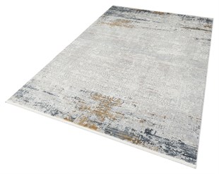 FRESCO FS 03 GREY NAVY  Yüksek Alçak Dokulu Özel Işıltılı Yüksek Kaliteli Sık Dokuma Modern Salon Halısı