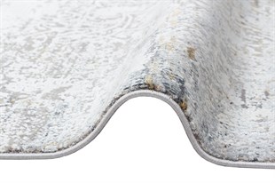 FRESCO FS 03 GREY NAVY  Yüksek Alçak Dokulu Özel Işıltılı Yüksek Kaliteli Sık Dokuma Modern Salon Halısı