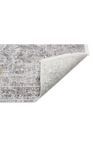 FRESCO FS 09 CREAM GREY XW  Yüksek Alçak Dokulu Özel Işıltılı Yüksek Kaliteli Sık Dokuma Modern Salon Halısı