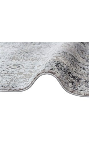 FRESCO FS 09 CREAM GREY XW  Yüksek Alçak Dokulu Özel Işıltılı Yüksek Kaliteli Sık Dokuma Modern Salon Halısı