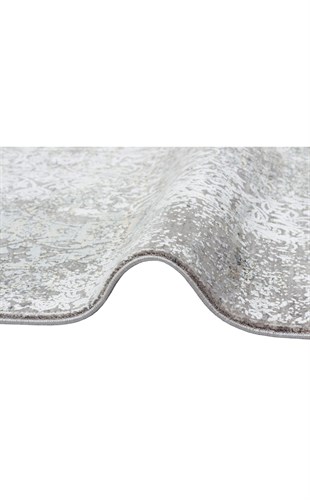 FRESCO FS 10 CREAM GREY XW  Yüksek Alçak Dokulu Özel Işıltılı Yüksek Kaliteli Sık Dokuma Modern Salon Halısı
