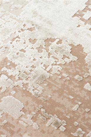 FRESCO FS 34 CREAM GOLD XW  Yüksek Alçak Dokulu Özel Işıltılı Yüksek Kaliteli Sık Dokuma Modern Salon Halısı