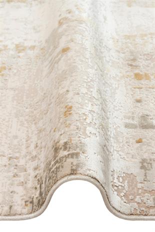 FRESCO FS 34 CREAM GOLD XW  Yüksek Alçak Dokulu Özel Işıltılı Yüksek Kaliteli Sık Dokuma Modern Salon Halısı