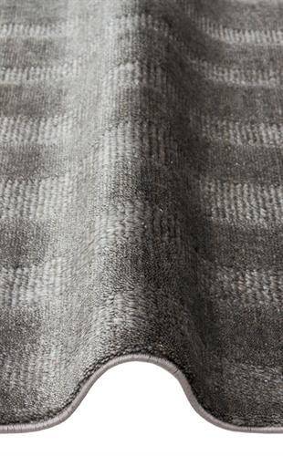 GESSI GES 01 ANTHRACITE  Özel Hav Vermeyen ve Kolay Temizlenebilir Tencel Kullanılarak El Emeği ile Özel Tezgahlarda Üretilen Modern Kara Tezgah Halısı 