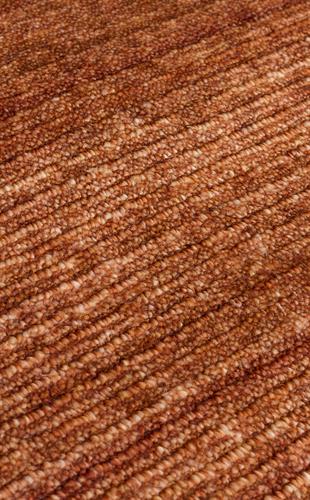 GESSI GES PLAIN TERRACOTTA  Özel Hav Vermeyen ve Kolay Temizlenebilir Tencel Kullanılarak El Emeği ile Özel Tezgahlarda Üretilen Modern Kara Tezgah Halısı