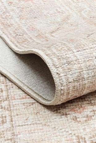 GRACE GRC 03 BEIGE  Pastel Tonlara Sahip Vintage Desenli Şık Halı