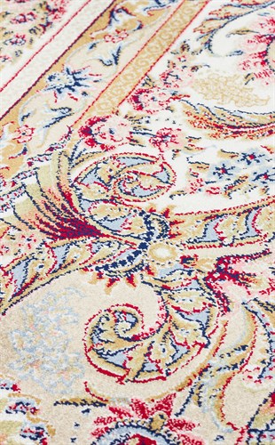 ISFAHAN ISF 01 CREAM  Klasik Desenli Yüksek Kalite Sık Dokuma Makine Halısı