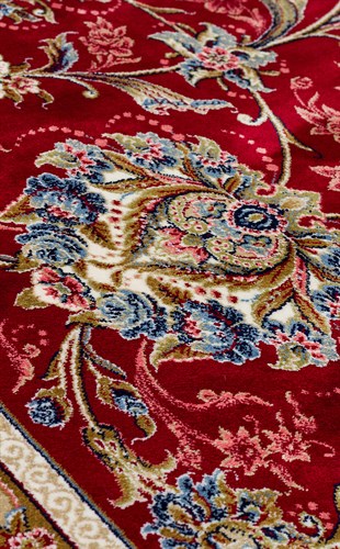 ISFAHAN ISF 01 RED  Klasik Desenli Yüksek Kalite Sık Dokuma Makine Halısı